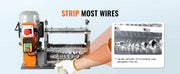 Charger l'image dans la visionneuse de galerie, Amocart Electric Wire Stripping Machine Cable Stripper Peeler 750W 1.5-32mm 10 Channels Acrylic+Aluminum Scrap Copper Recycling
