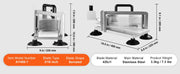 Bild in Galerie-Viewer laden, SucceBuy Tomato Slicer 3/16 inch Tomato Cutter Slicer Stainless Steel Heavy Duty Tomato Slicer Machine, Manual Tomato Slicer
