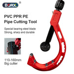 BORX PPR Pipe Cutter Portable Tube Cutter 14-65mm/110-160mm Dual-purpose Scissor for Copper Aluminum PVC PPR PE Tube Hand Tools