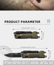 Load image into Gallery viewer, LETGOS Pocket Folding Knife, 22 in 1,Survival Gear EDC Rescue Tool with nylon sheath, Emergency, Camping, Hunting, Gift for dad
