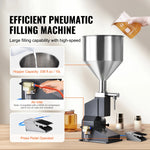SucceBuy 5-50/100 ml A02 pneumatique/manuel pâte liquide Machine de remplissage bouteille liquide re