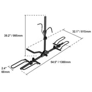 Charger l'image dans la visionneuse de galerie, Amocart Hitch Mount Bike Rack, 2/4-Bike Platform Style 80/160/150 LBS Bike Rack Hitch Titling and Folding Bike Carrier for Car
