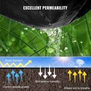 Charger l'image dans la visionneuse de galerie, Amocart Landscape Fabric 6ftx300ft Geotextile Fabric Durable Heavy Duty 1.5oz Ground Cover Woven For Commercial Greenhouse Yard
