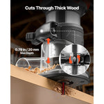 SucceBuy Wood Router 1HP 710W Variable Speed Palm Router Tool with Soft Start Fixed Base &1/4-Inch Collet for Woodworking Corded
