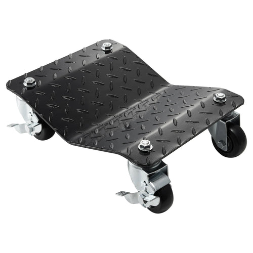 SucceBuy Car Tire Wheel Trolley Dollies 2/4PCS 1500Lbs Weight Capacity Vehicle Skates Moving Tire 4 Casters Auto Repair Mover