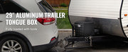 Charger l'image dans la visionneuse de galerie, Amocart Trailer Tongue Box Aluminum Alloy Tongue Box Tool Chest Heavy Duty Trailer Box Utility Trailer Tongue Box for Pickup
