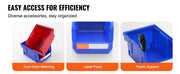 Bild in Galerie-Viewer laden, Amocart Storage Bin 24pcs Stackable Organizer Bin 5x4*3inch Freestanding Tiered Shelf for Garage Hanging Stacking Container
