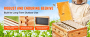 Load image into Gallery viewer, Amocart Bee Hive Deep Box Starter Kit 100% Beeswax Coated Natural Cedar Wood Langstroth Beehive Kit Transparent Acrylic

