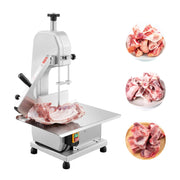 Bild in Galerie-Viewer laden, Amocart 650W 1100W 1800W Commercial Electric Meat Bandsaw Stainless Steel Countertop Bon-e Sawing Machine for Rib Pork Beef

