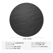 Bild in Galerie-Viewer laden, Amocart 18/15Ft Round Pool Cover Solar Covers for Above Ground Pools Safety Pool Cover with Drawstring Design Black
