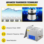 Amocart 15L Ultrasonic Cleaner Lave-Dishes Portable Washing Machine with Digital Timer Ultrasound Home Jewelry Clean Appliances