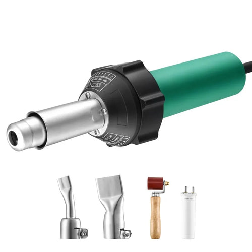 Amocart 1600W Plastic Welding Gun Hot Air Plastic Welder Pistol PVC TPO Vinyl Heat Gun Welding Torch Kit W/ for PP/PE/PVC Sheet