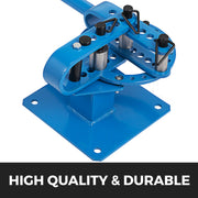 Charger l'image dans la visionneuse de galerie, Amocart Pipe Bender YP-9Manual Bench Steel Tube Bending Kit with 7Dies 1-3inMultifonction Compact Flat Bar Rod Brake Bends Tool
