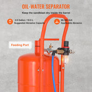 Load image into Gallery viewer, Amocart 5/10/20 Gallon Sand Blaster 60-110 PSI Portable Air Sandblaster Kit w/ Oil-Water Separator for Paint Stain Rust Removal

