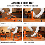 SucceBuy 4/10/12/20 Ton Power Hydraulic Cylinder Jack Autobody Frame Repair Tool Kit Automotive Truck Lifting  Heavy Equipment
