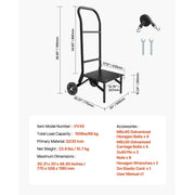 Bild in Galerie-Viewer laden, Amocart 150LBS Folding Chair Rack Metal Chair Storage Cart with Rubber Wheels Push-Style Chair Holder for Stacking 10 Chairs
