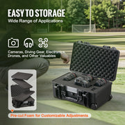 Charger l'image dans la visionneuse de galerie, Amocart Weatherproof Hard Case HeavyDuty Protective Dry Box Case with Pre-cut Foam for Travel Hunting Military Tactical Cameras
