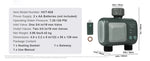 Amocart WiFi Sprinkler Timer Single/Two Outlet Smart Hose Faucet Water Timer APP Control/Voice Control, IPX6 for Yard Watering