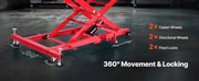 Charger l'image dans la visionneuse de galerie, Amocart Motorcycle Lift Table 1000/1500lbs Pneumatic/Hydraulic Motorcycle Jack,Heavy Duty Bike Repair Stand for ATVs, Dirt Bike
