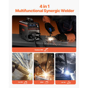 Load image into Gallery viewer, 4 in 1 MIG Welding Machine Gas MIG 160A 200A Multi-Process Synergic Mig Welder w/ IGBT Inverter LCD Screen Display MIG
