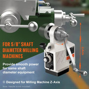 Charger l'image dans la visionneuse de galerie, Amocart Z-Axis Power Feed for Milling Machine 450 in-lb Torque 0-200RPM Adjustable Rotate Speed 120V Table Feed Mill Feeder
