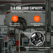 Charger l'image dans la visionneuse de galerie, Amocart Underhoist Stand 3/4 Ton Capacity Pole Jack, Lifting from 43.3" to 70.9" Triangular Base Two Wheels Automotive Support
