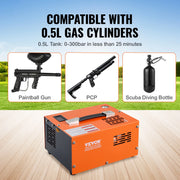 Bild in Galerie-Viewer laden, Amocart PCP Air Compressor 4500PSI/30Mpa Portable PCP Airgun Compressor with External Converter
