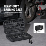 SucceBuy Drive Impact Socket Set Deep&Shallow Socket Set CR-V Alloy Steel for Auto Repair Easy-to-Read Size Marking Storage Case