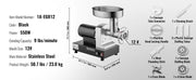 Charger l'image dans la visionneuse de galerie, Amocart Meat Grinder Electric Meat Grinders Grinding Plate Stainless Steel Commercial for Kitchen Restaurant Butcher Store

