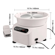 Charger l'image dans la visionneuse de galerie, Amocart Pottery Wheel 11 inch Pottery Forming 450W Electric Wheel for Pottery Direct Drive Ceramic Wheel for DIY Art Craft Blue
