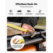 Charger l'image dans la visionneuse de galerie, Amocart 10 Pack Ratchet Straps 2in x 30ft Tie Down Straps with Double J Hook Tie Down Ratcheting for Moving Trailers Kayaks

