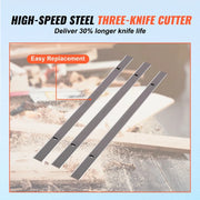 Charger l'image dans la visionneuse de galerie, Amocart Electric Thickness Planer Benchtop 13inch Wood Planer with 3 Blades Two Speed 15-Amp 2000W for DIY Woodworking Planing
