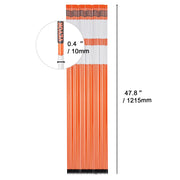 Bild in Galerie-Viewer laden, Amocart Driveway Markers 48 inch 0.4 inch Diameter Fiberglass Poles Snow Stakes For Parking Lots Walkways Easy Visibility
