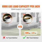 Amocart RV Stabilizer Jacks, 4 Pack Aluminum RV Leveling Jacks, Per Jack 6000 Lbs , RV Stack Jacks for RV Travel Trailer Camper