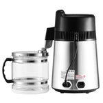 SucceBuy Water Distiller 6L 1.6 Gal Larger Pure Water Purifier Filter For Home Table Countertop Glass Pot Distilled Maker Sliver