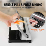 Amocart Coil Spiral Binding Machine Manual Book Maker 34-Holes Binding 120 Sheets Punch Binder w/ Adjustable Coil Binding Spine
