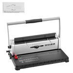 SucceBuy Coil Spiral Binding Machine Manual Book Maker 34-Holes Binding 120 Sheets Punch Binder w/ Adjustable Coil Binding Spine