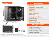 Bild in Galerie-Viewer laden, Amocart Electric Safe 2.2/1.8 Cubic Feet Fingerprint&amp;Digital Security Cabinet Safe W/ Fire-proof Bag for Cash Jewelry Documents
