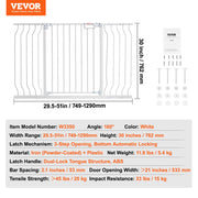 Charger l'image dans la visionneuse de galerie, Amocart Baby Gate 28/30/36 Inches High Dog Gate Easy Step Walk Thru Child Pet Security Pressure Mount Kit Wall Cups Doorways
