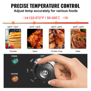 Charger l'image dans la visionneuse de galerie, SucceBuy 21In Commercial Electric Grill Flat Pan Stainless Steel Desktop Griddle Hotplate Teppanyaki Grill w/Temperature Control
