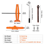 SucceBuy Scissor Jack 2.5Ton/5512 lbs Scissor Car Jack 3.7"-17.1" Lifting Range Scissor Lift Jack Portable Tire Jack for Car Etc