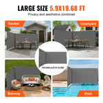Amocart Retractable Side Awning Aluminum Outdoor Privacy Screen Water-proof Retractable Patio Screen for Patio Backyard Balcony