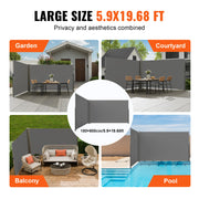 Charger l'image dans la visionneuse de galerie, Amocart Retractable Side Awning Aluminum Outdoor Privacy Screen Water-proof Retractable Patio Screen for Patio Backyard Balcony
