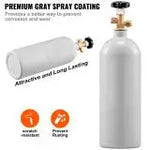 SucceBuy 5 Lbs CO2 Tank Aluminum Gas Cylinder Brand New CO2 Cylinder with Gray Spray Coating CO2 Tank with CGA320 Valve