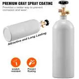 5 Lbs CO2 Tank Aluminum Gas Cylinder Brand New CO2 Cylinder with Gray Spray Coating CO2 Tank with CGA320 Valve