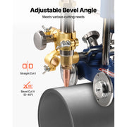 Charger l'image dans la visionneuse de galerie, Amocart CG2-11Y Manual Pipe Cutting Machine 0.2"-2" Thick Pipe Beveling Machine w/ 82in Chain Portable Torch Beveling GasCutter
