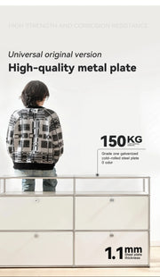 Charger l'image dans la visionneuse de galerie, Tv Stand Storage Cabinets Corner Cabinet Metal Storage Display Cabinet Living Room Cabinets Furniture

