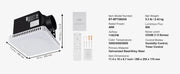 Charger l'image dans la visionneuse de galerie, Amocart Bathroom Exhaust Fan 80/110CFM High-Efficiency Ventilation 1.5sones Low Noise Operation Energy-Saving Bathroom Ceiling
