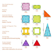 Charger l'image dans la visionneuse de galerie, Amocart 32PCS Light Magnetic Tiles Building Blocks Magnet Educational STEM Sensory Stacking Toys for Toddlers Boys Girls Gifts
