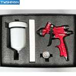 Professional Gravity Feed Hvlp Spray Gun 1.3mm High Atomization High Transfer Efficiency Air Paint Gun for Automotive Painting